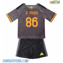 Camisa de time de futebol AS Roma Rodrigo Mora #86 Replicas 3º Equipamento Infantil 2026-27 Manga Curta (+ Calças curtas)